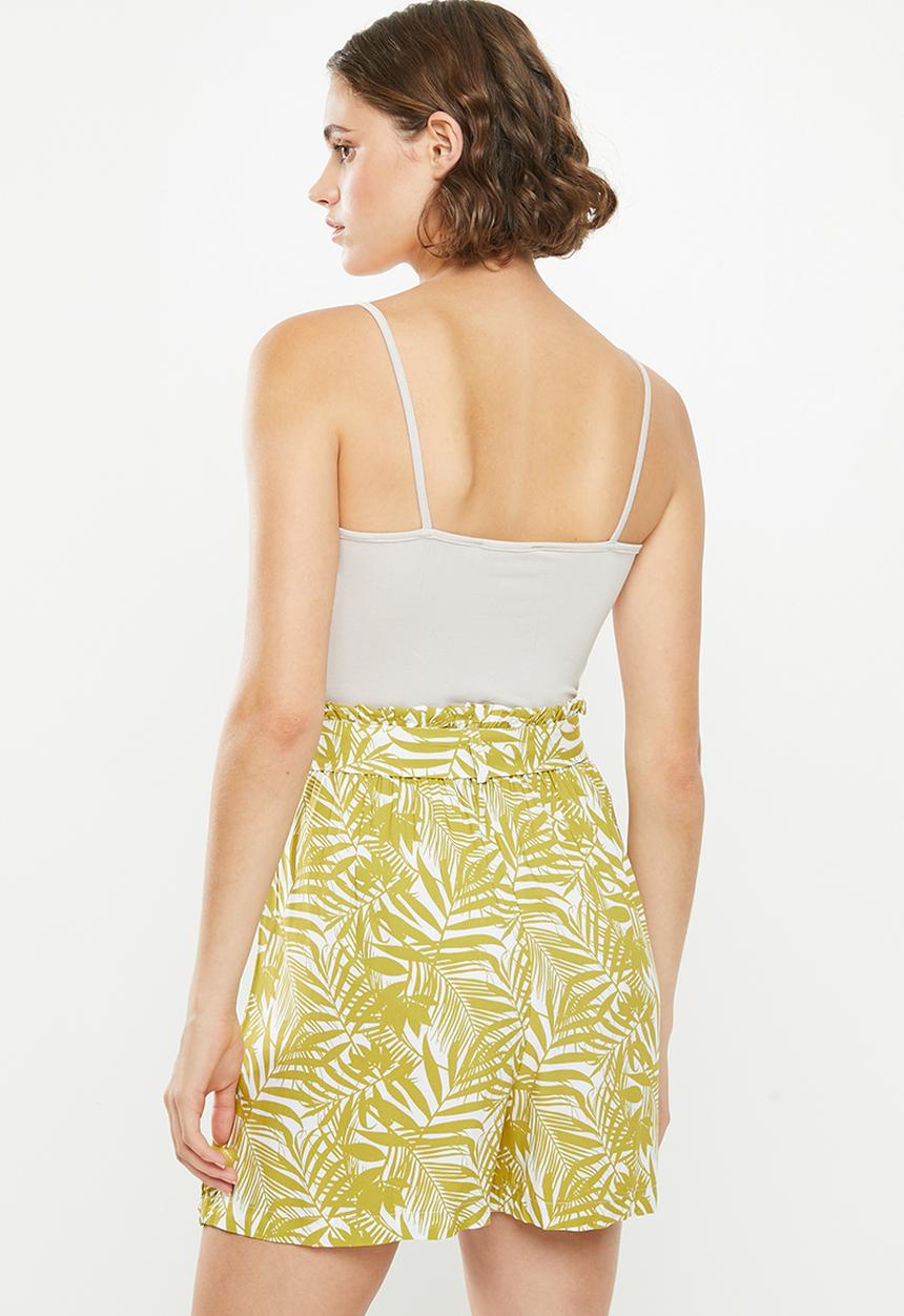Superbalist - 2 pack cami bodysuit - green & neutral