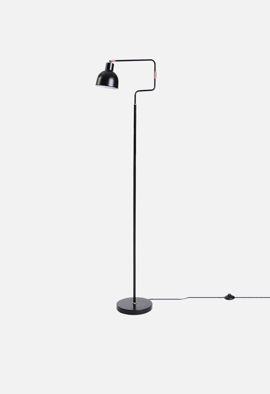 Sixth Floor - Lab floor lamp - black