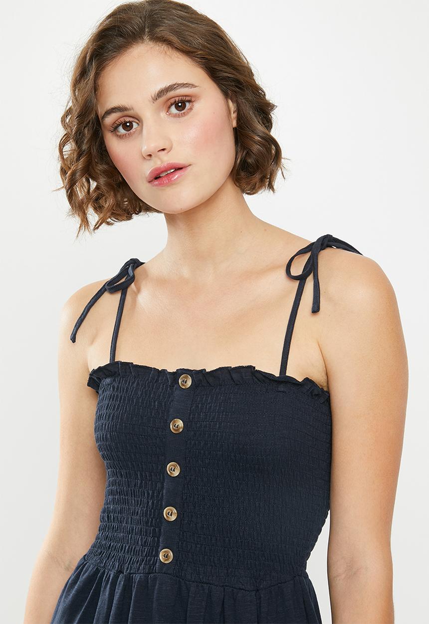 Vero Moda - Aria strappy dress - navy