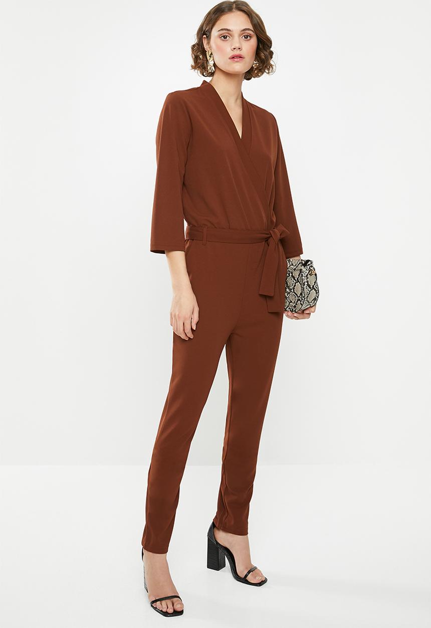 Jacqueline de Yong - Geggo treats jumpsuit - brown 