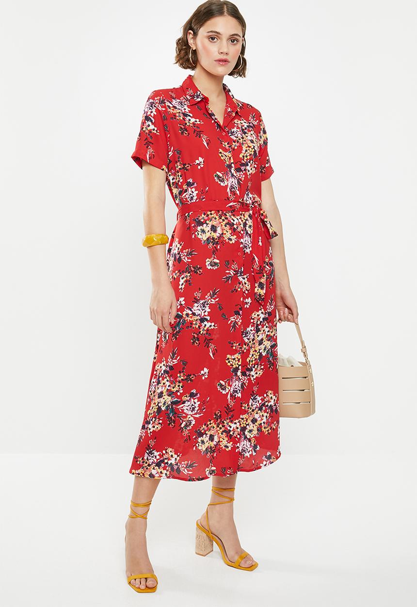 Jacqueline de Yong - Treats long dress - multi 
