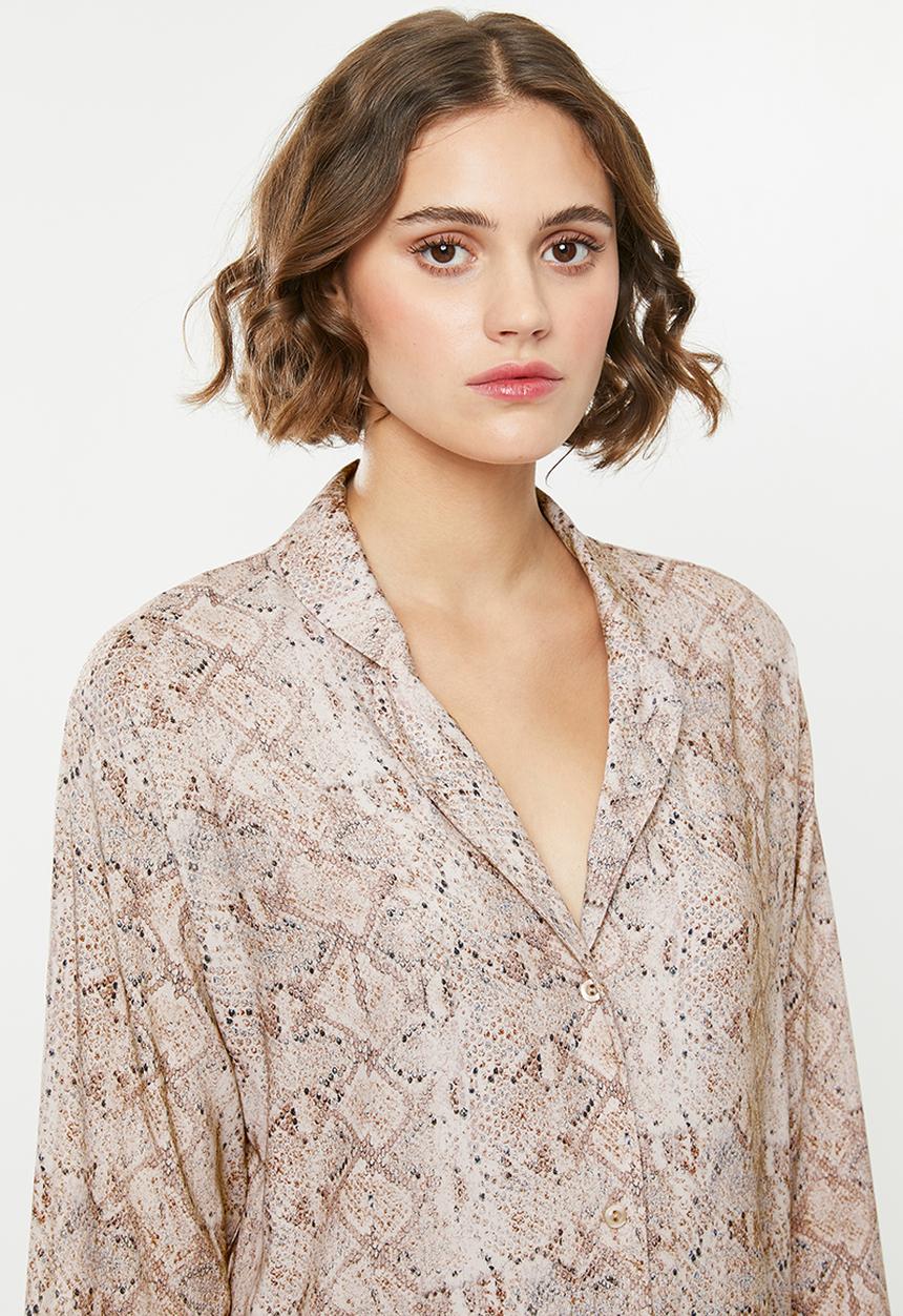 Superbalist - Sleep shirt & shorts set - neutral