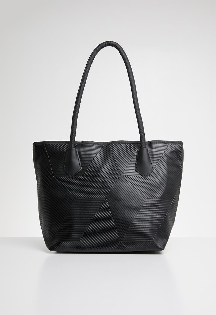Joy Collectables - Textured shopper bag - black