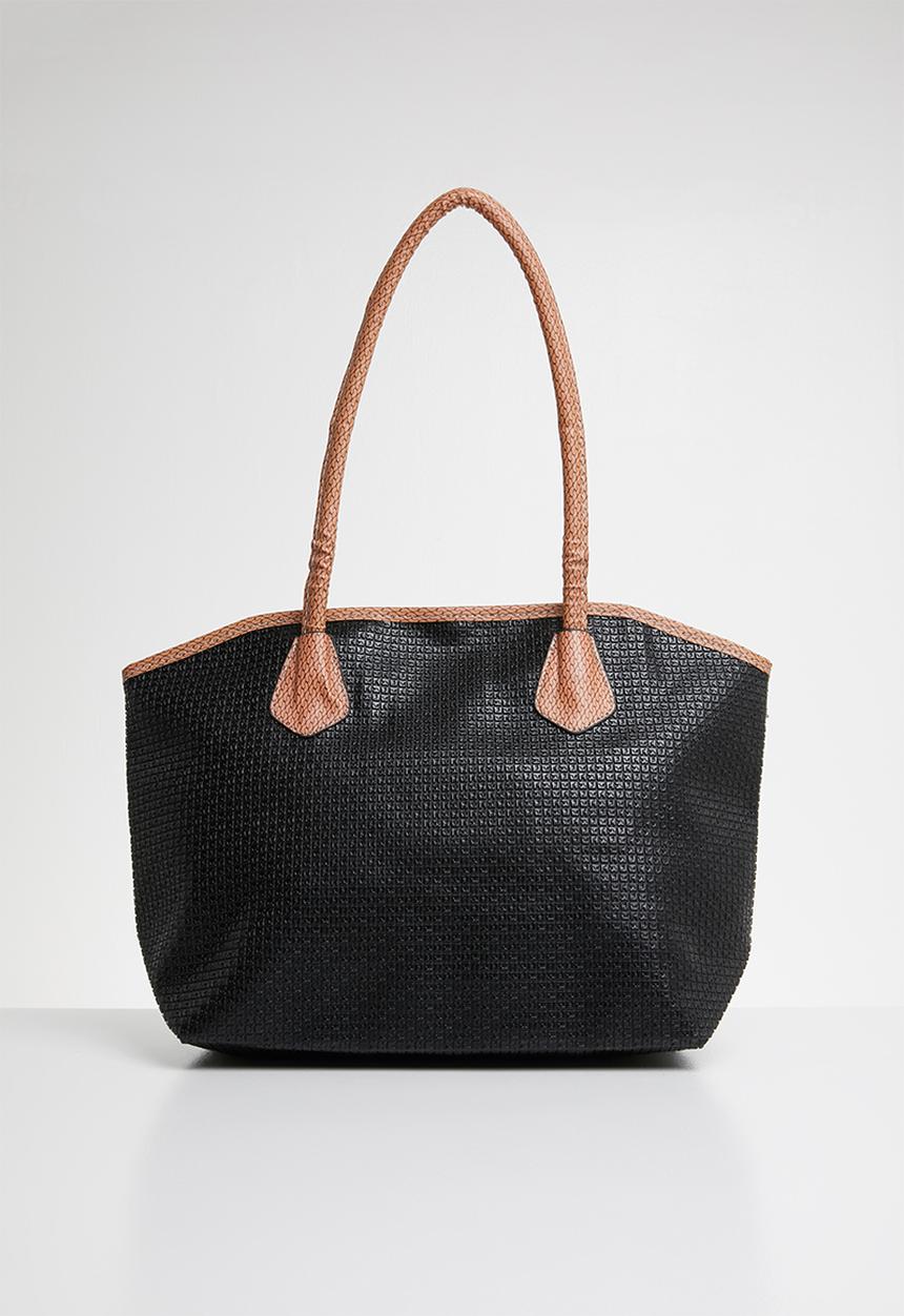 Joy Collectables - Contrast shopper tote bag - black