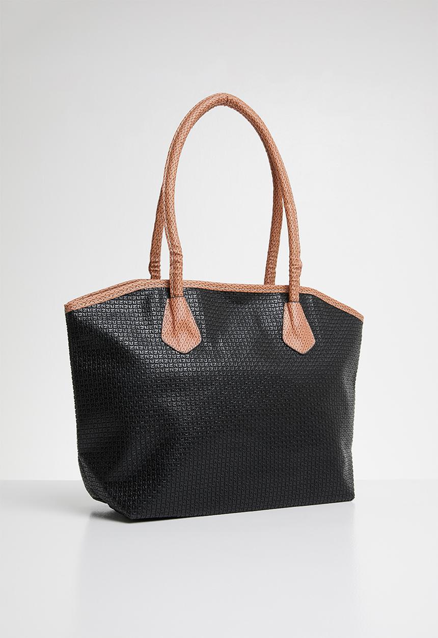 Joy Collectables - Contrast shopper tote bag - black