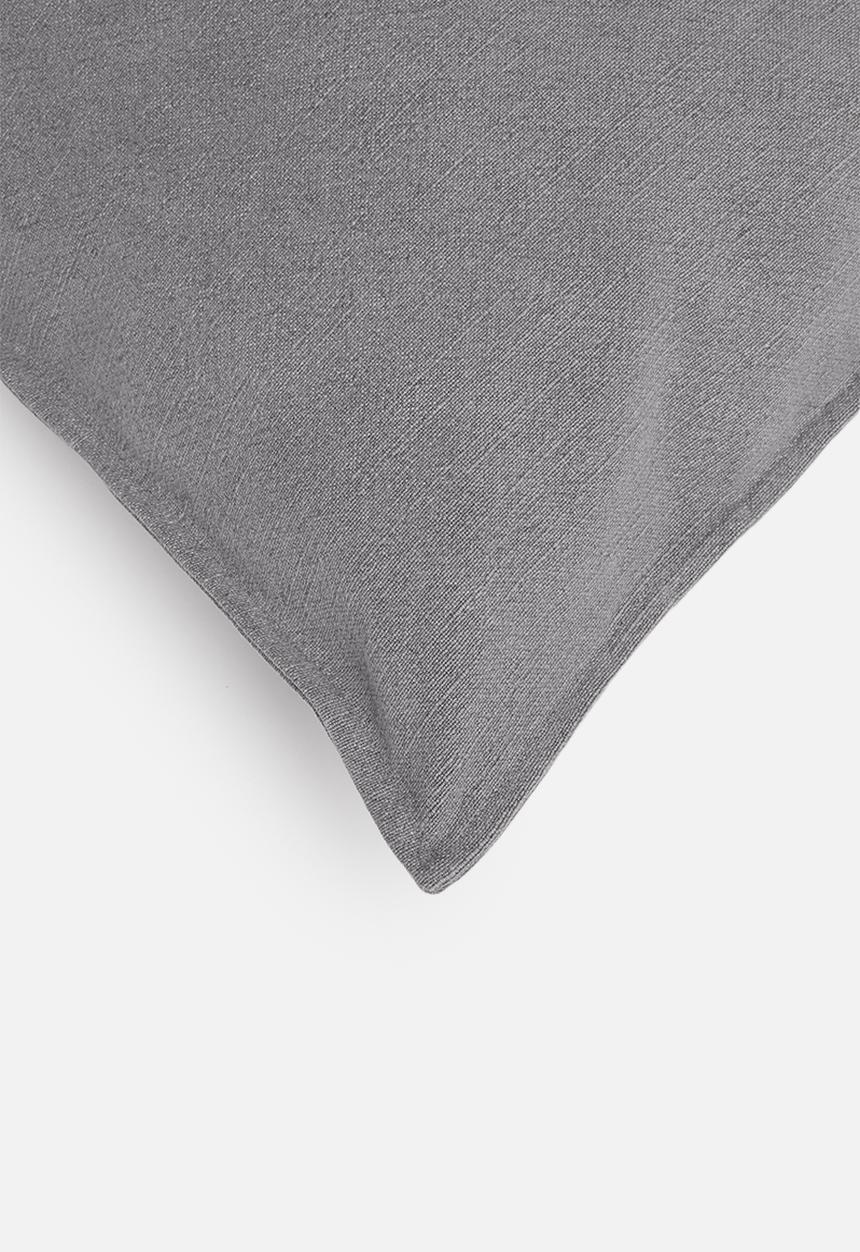 Hertex Haus - Linen blend cushion cover - battleship