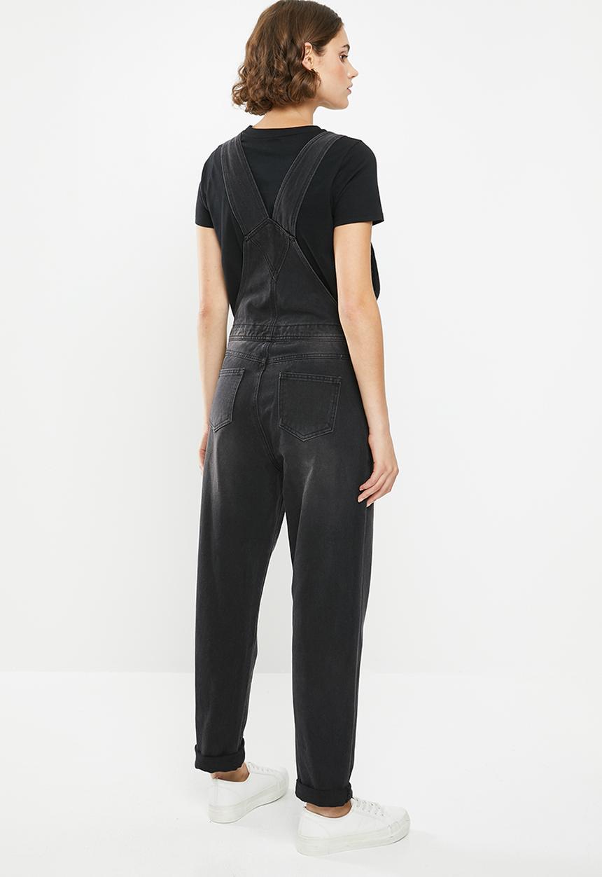 Superbalist - Long dungaree - black