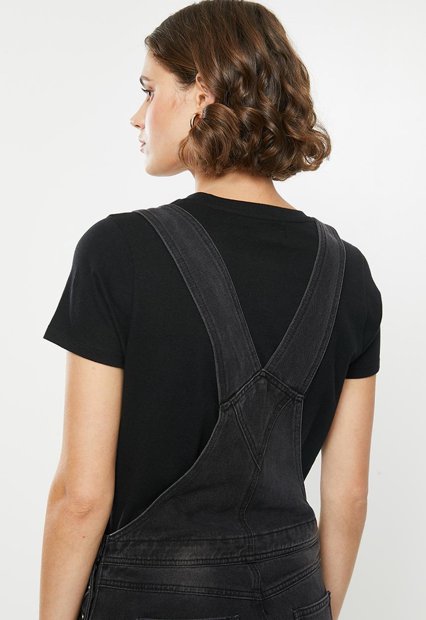 Superbalist - Long dungaree - black