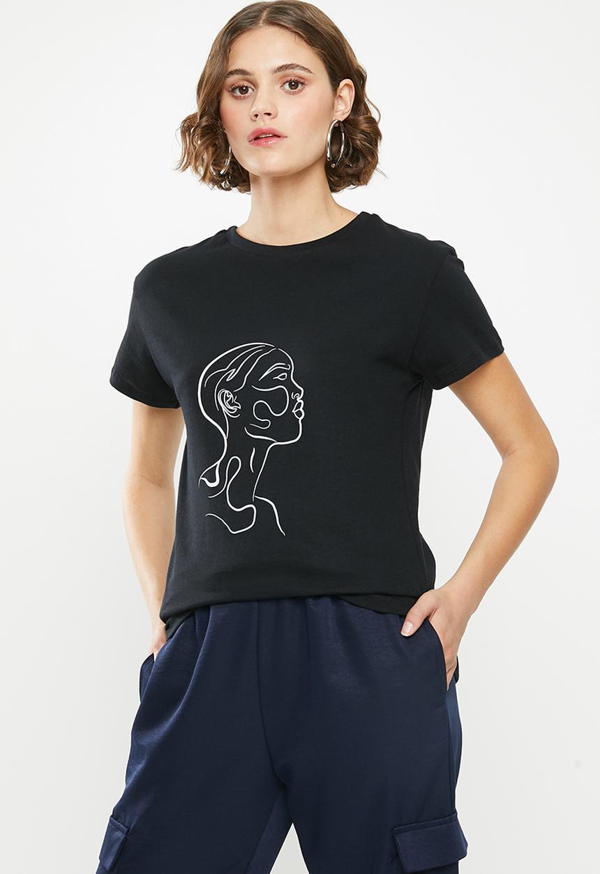 Superbalist - Printed tee - black