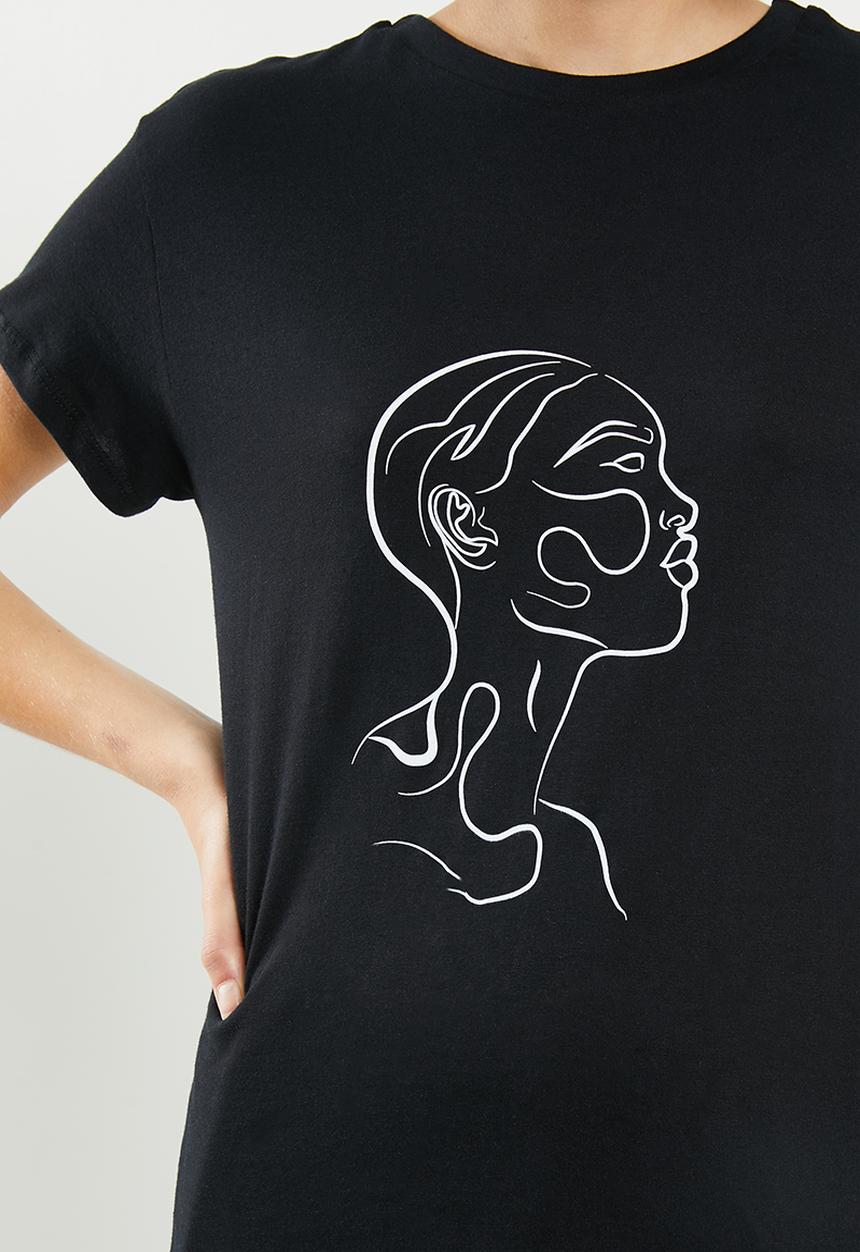 Superbalist - Printed tee - black