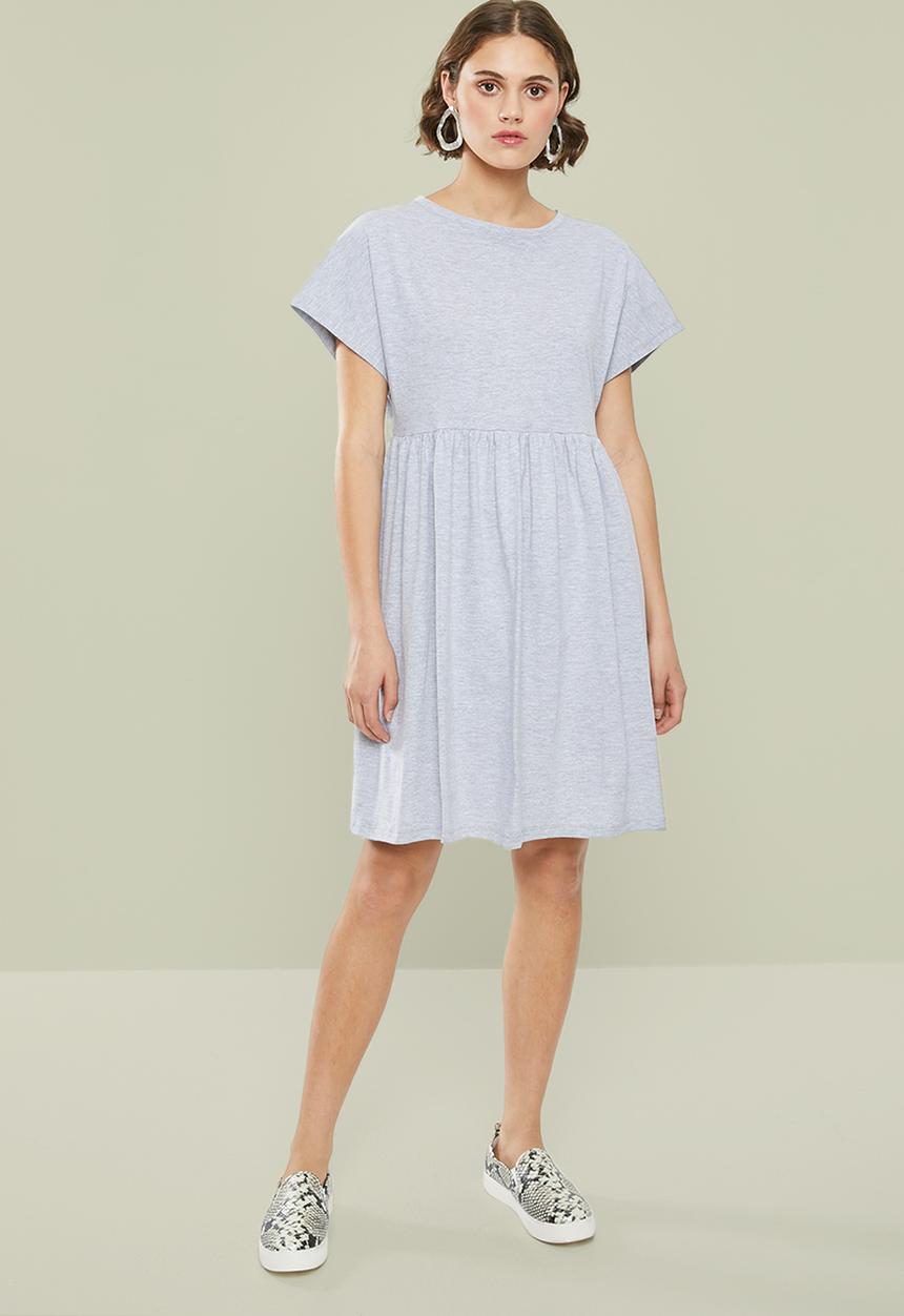 Superbalist - Knit babydoll dress - grey