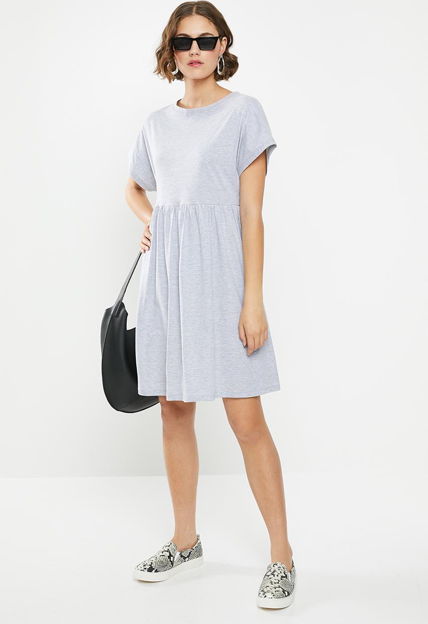 Superbalist - Knit babydoll dress - grey