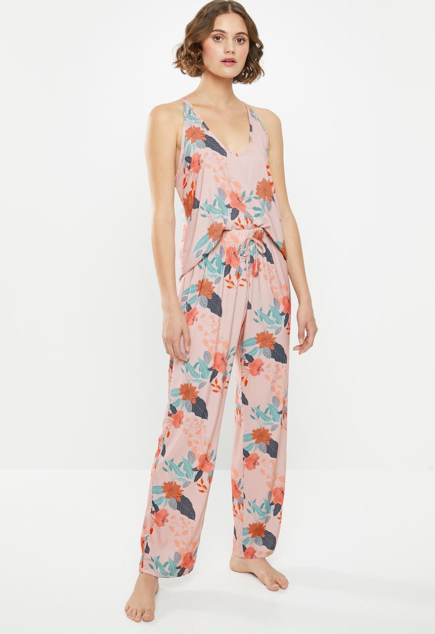 Superbalist - Printed sleep cami & pants - multi