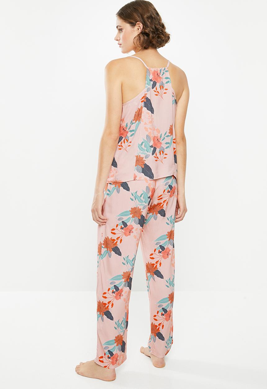 Superbalist - Printed sleep cami & pants - multi