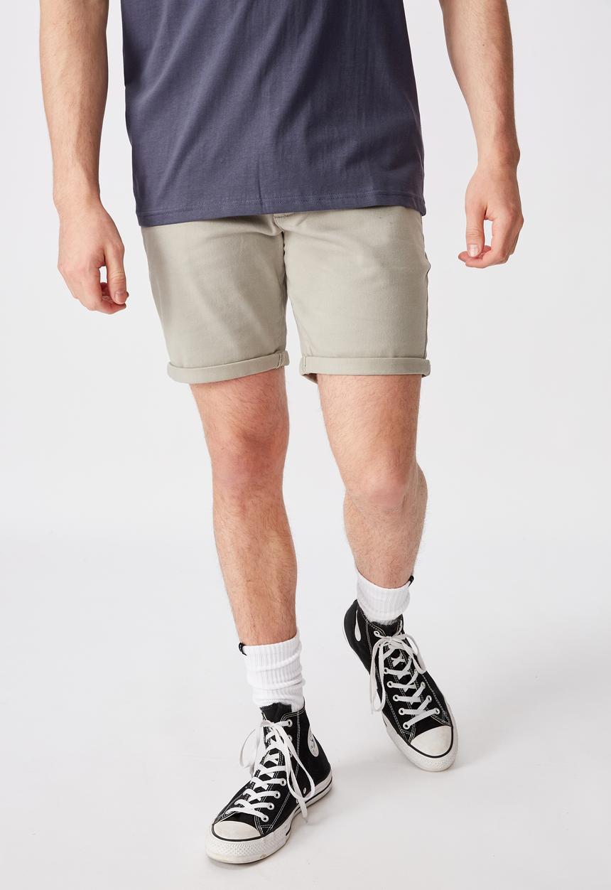 Factorie - Twill tapered short - grey