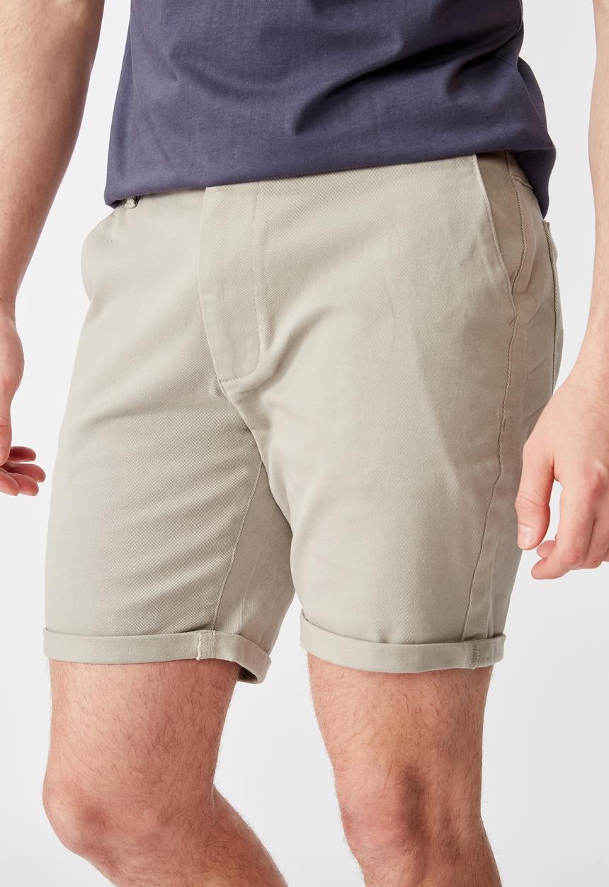 Factorie - Twill tapered short - grey