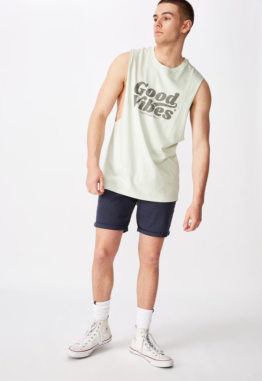 Factorie - Twill tapered short - navy