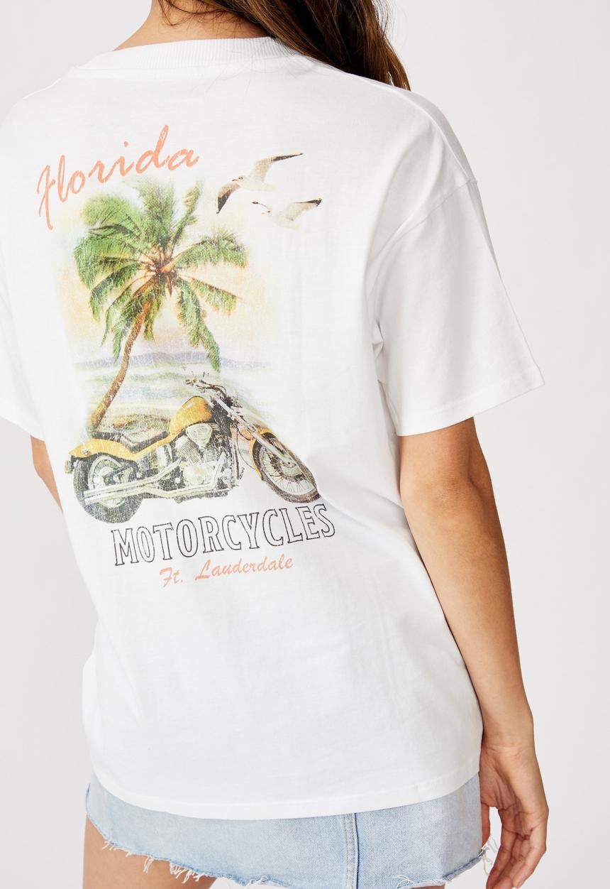 Cotton On - The original Florida motorcycle tee - white