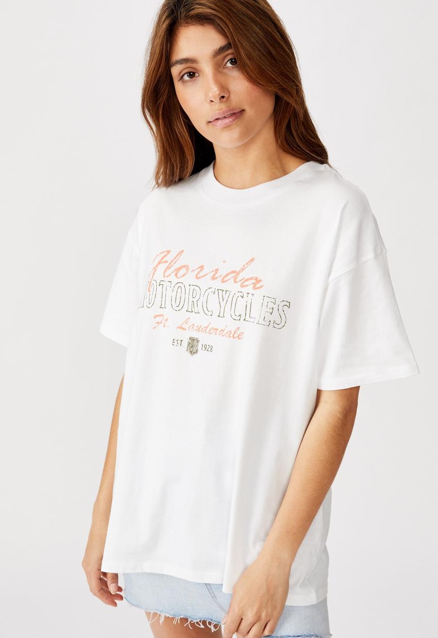 Cotton On - The original Florida motorcycle tee - white