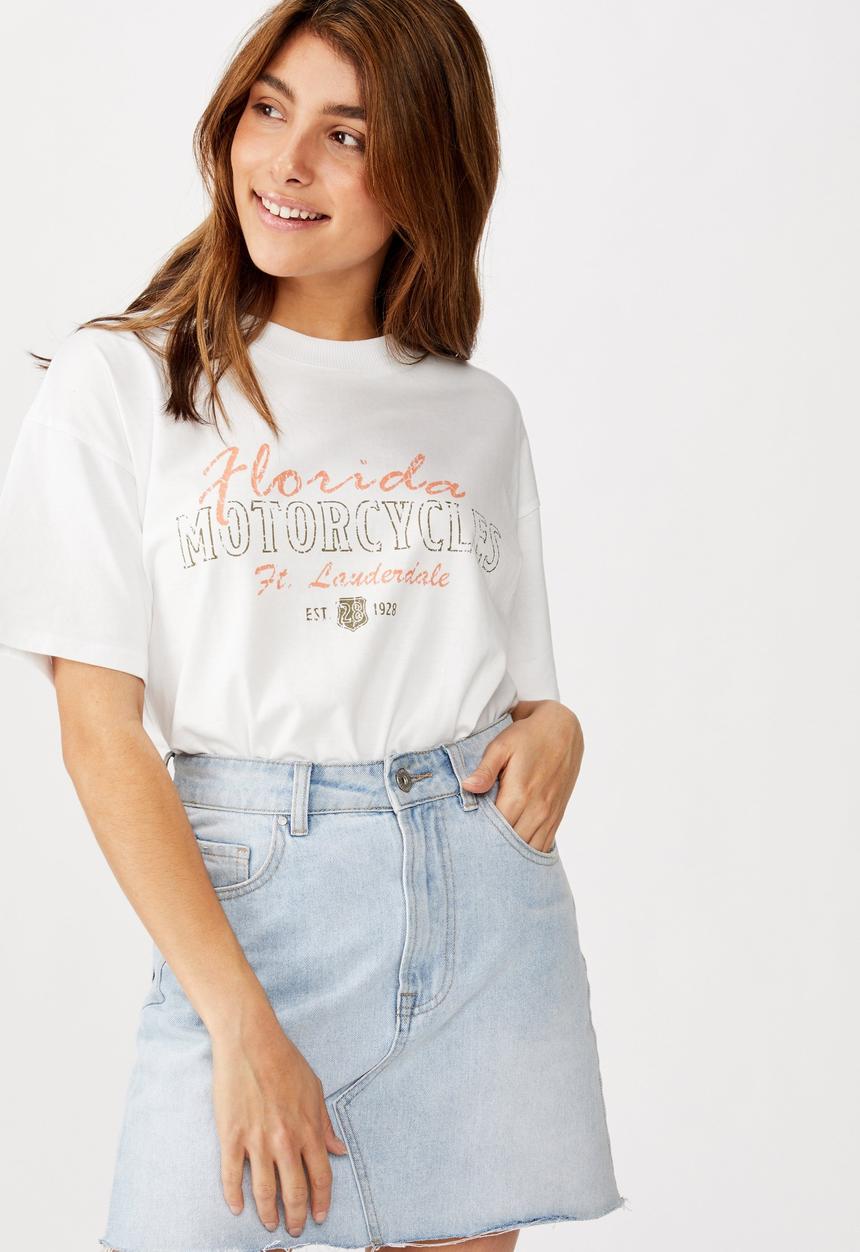 Cotton On - The original Florida motorcycle tee - white