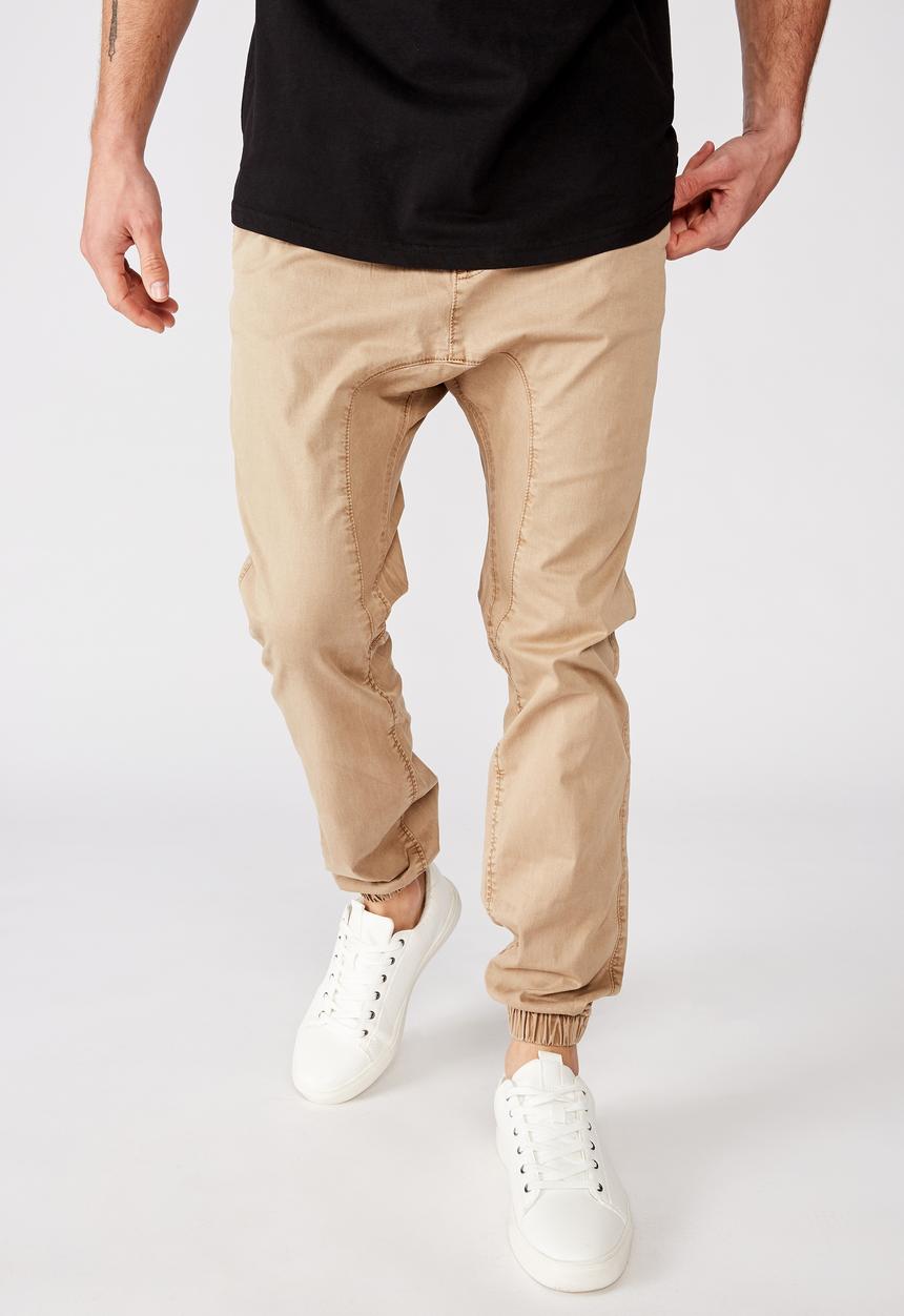 Cotton On - Drake cuffed pant - beige