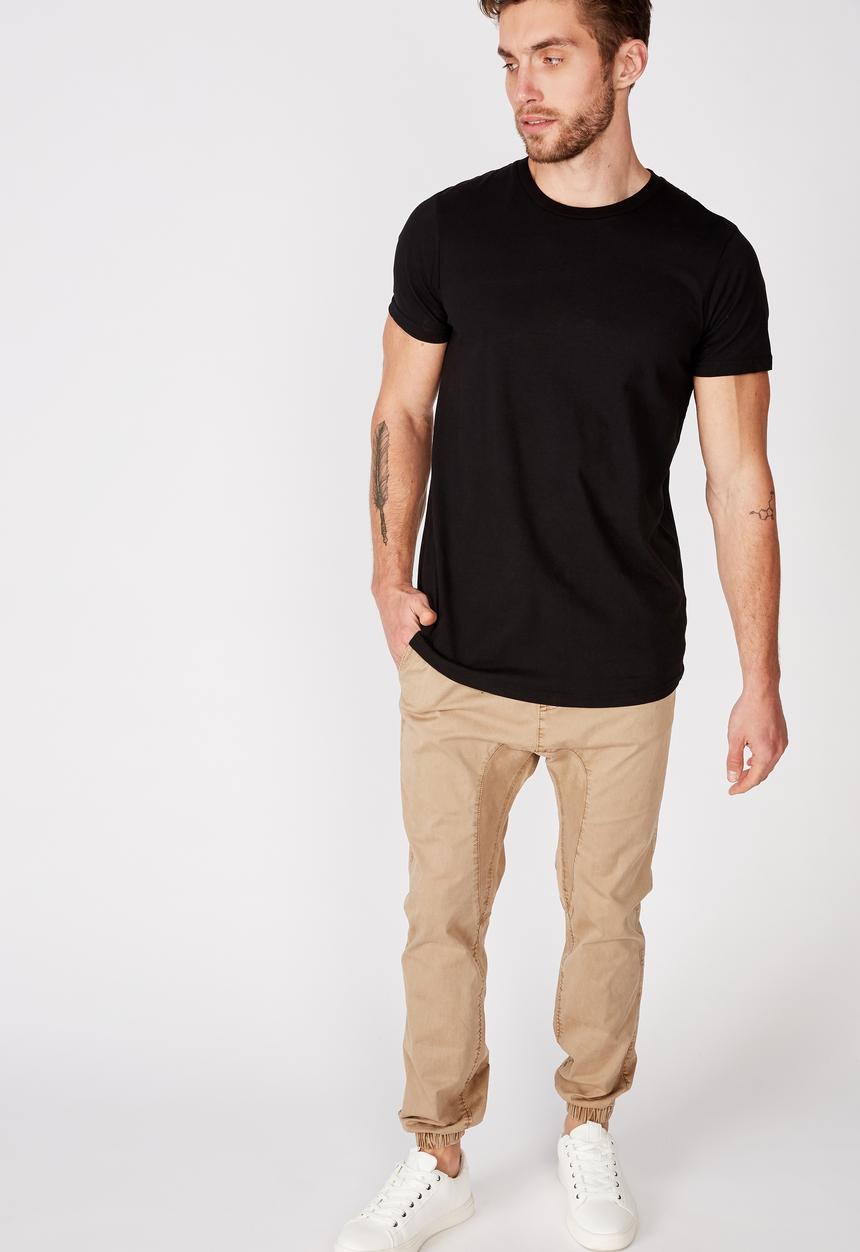 Cotton On - Drake cuffed pant - beige