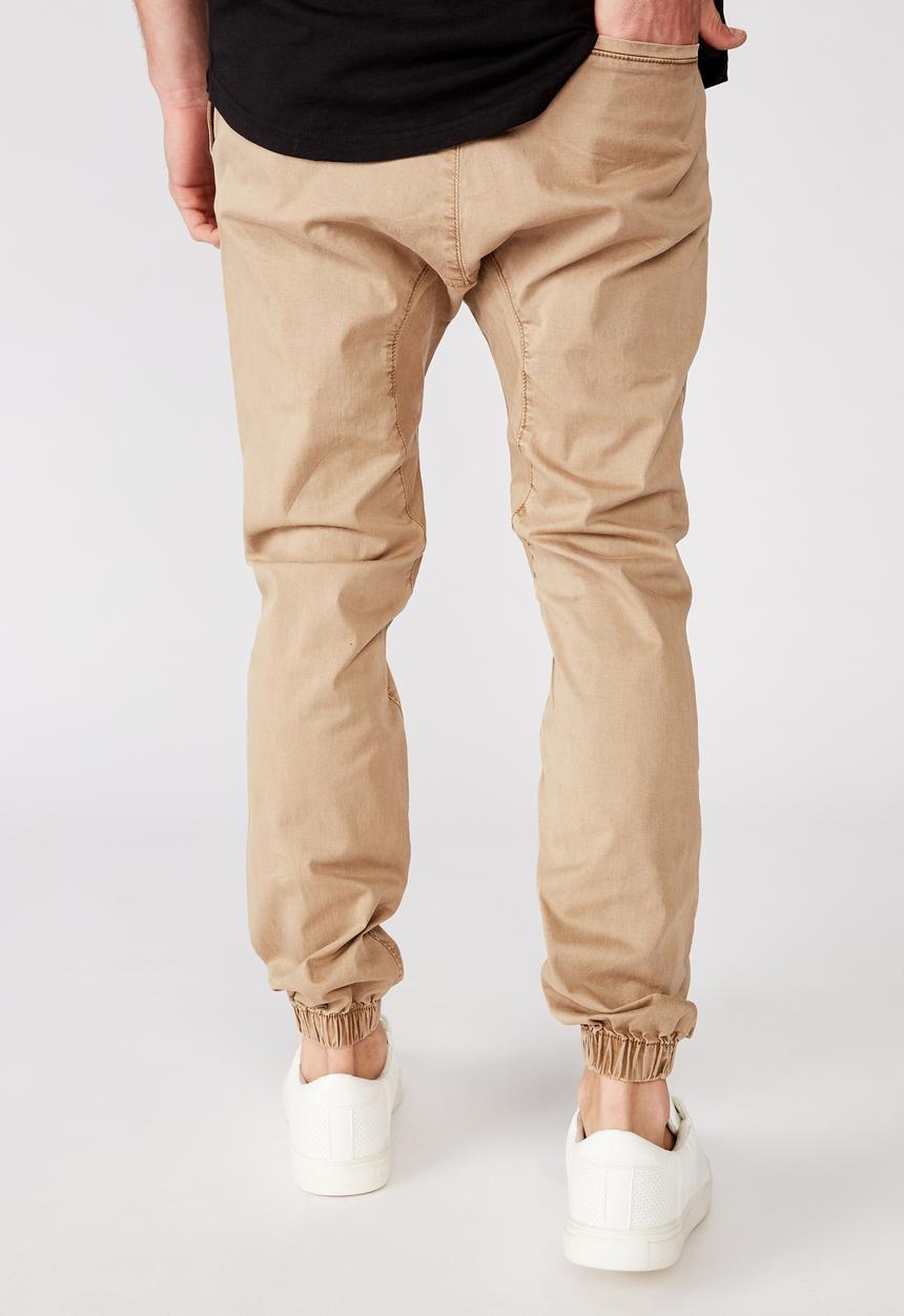 Cotton On - Drake cuffed pant - beige