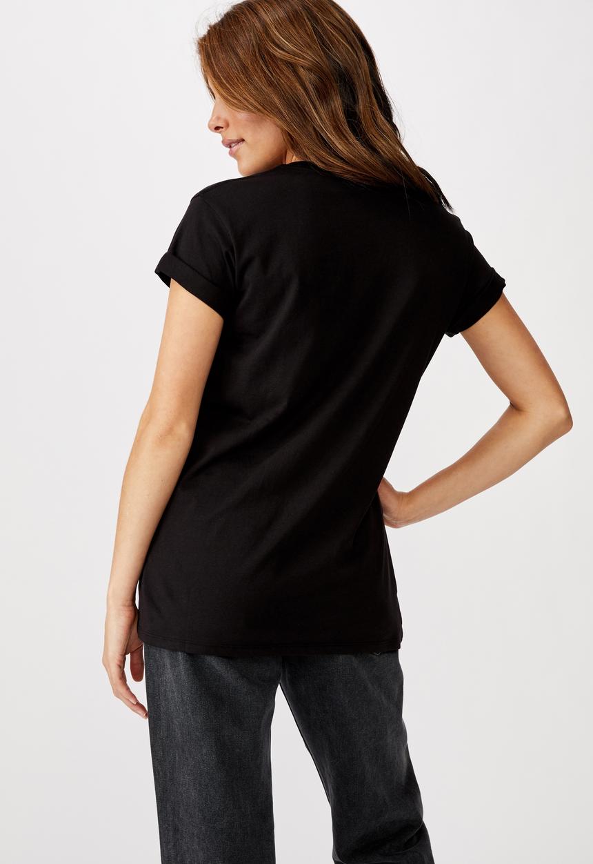 Cotton On - Classic friends T-shirt metallic logo - black