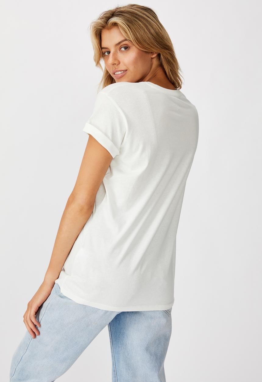Cotton On - Classic slogan T-shirt C'esta La - cream