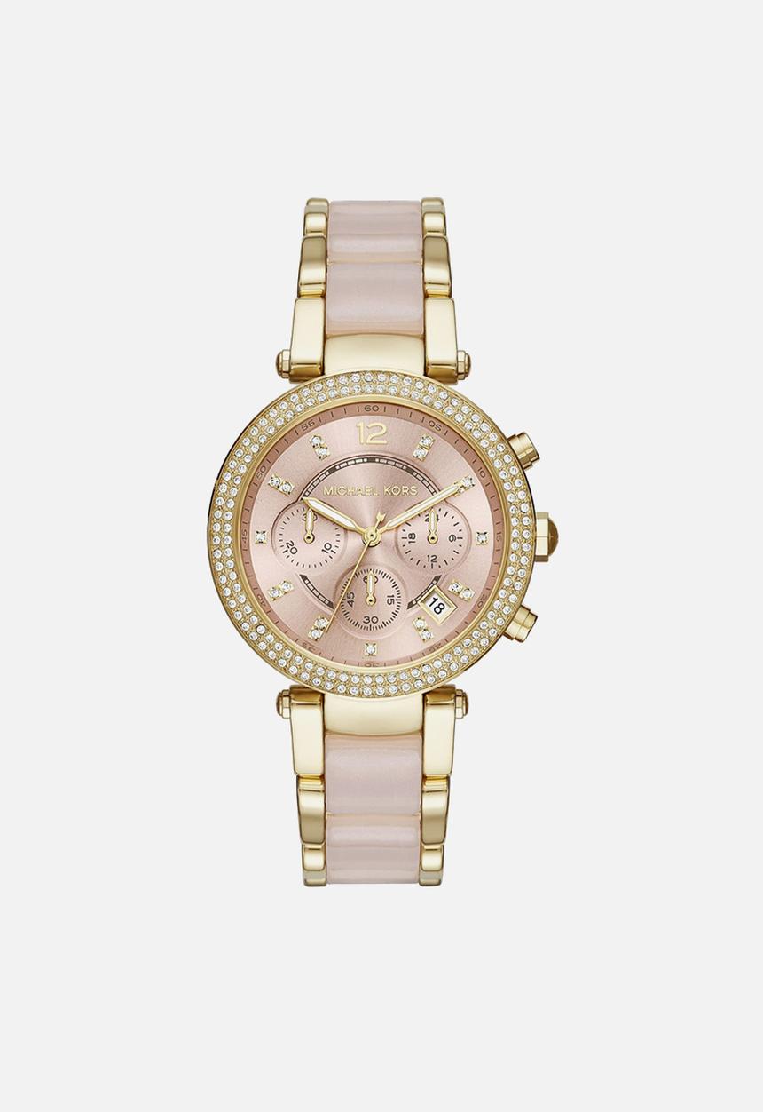 Michael Kors - Parker Chronograph-gold/pink