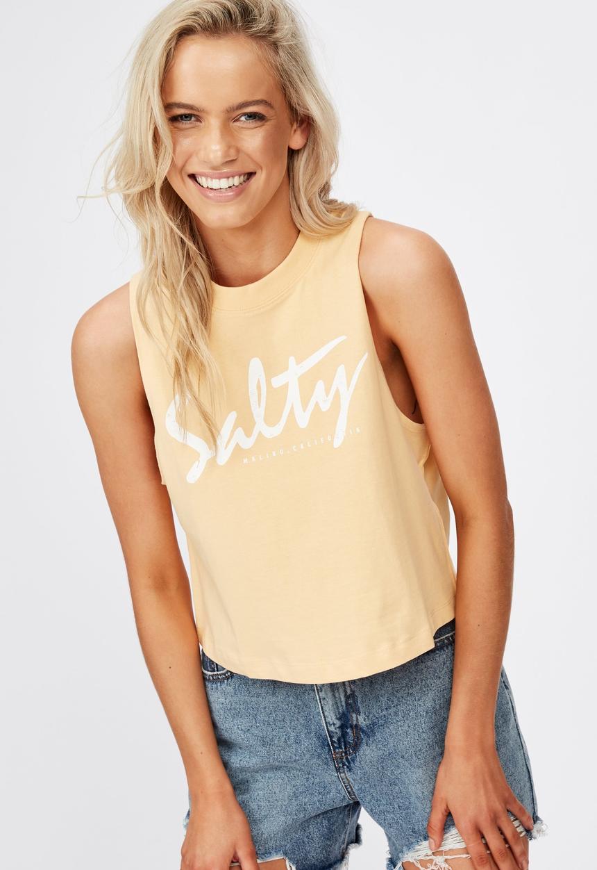 Cotton On - Tbar original tank top salty - peach
