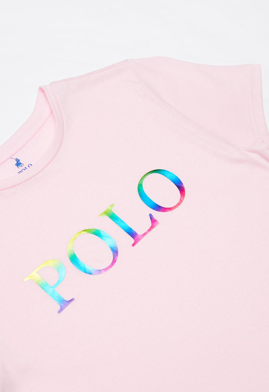 POLO - Girls Paige printed tee - pink