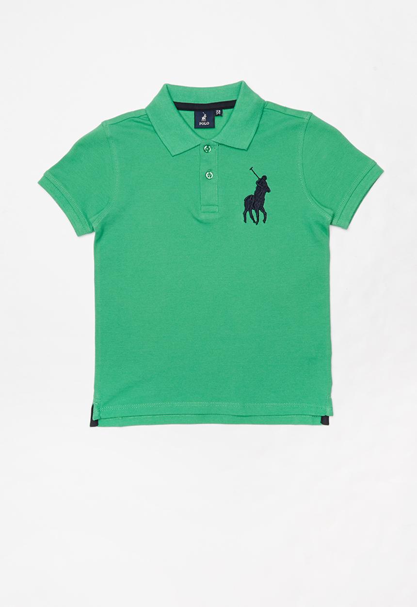 POLO - Boys Austin short sleeve golfer - green
