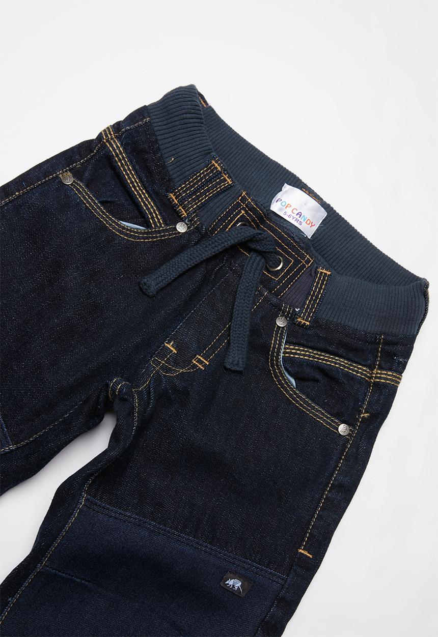 Pop Candy - Boys cuff jeans - blue