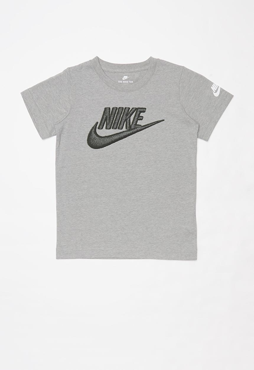 Nike - Nike boys futura faux embroidery  - grey 