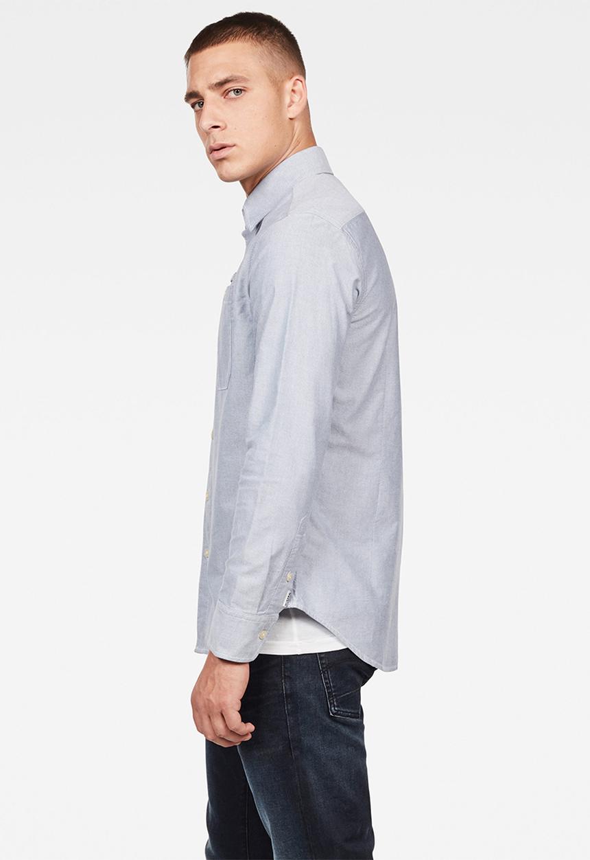 G-STAR - Brimstum slim shirts - blue & white