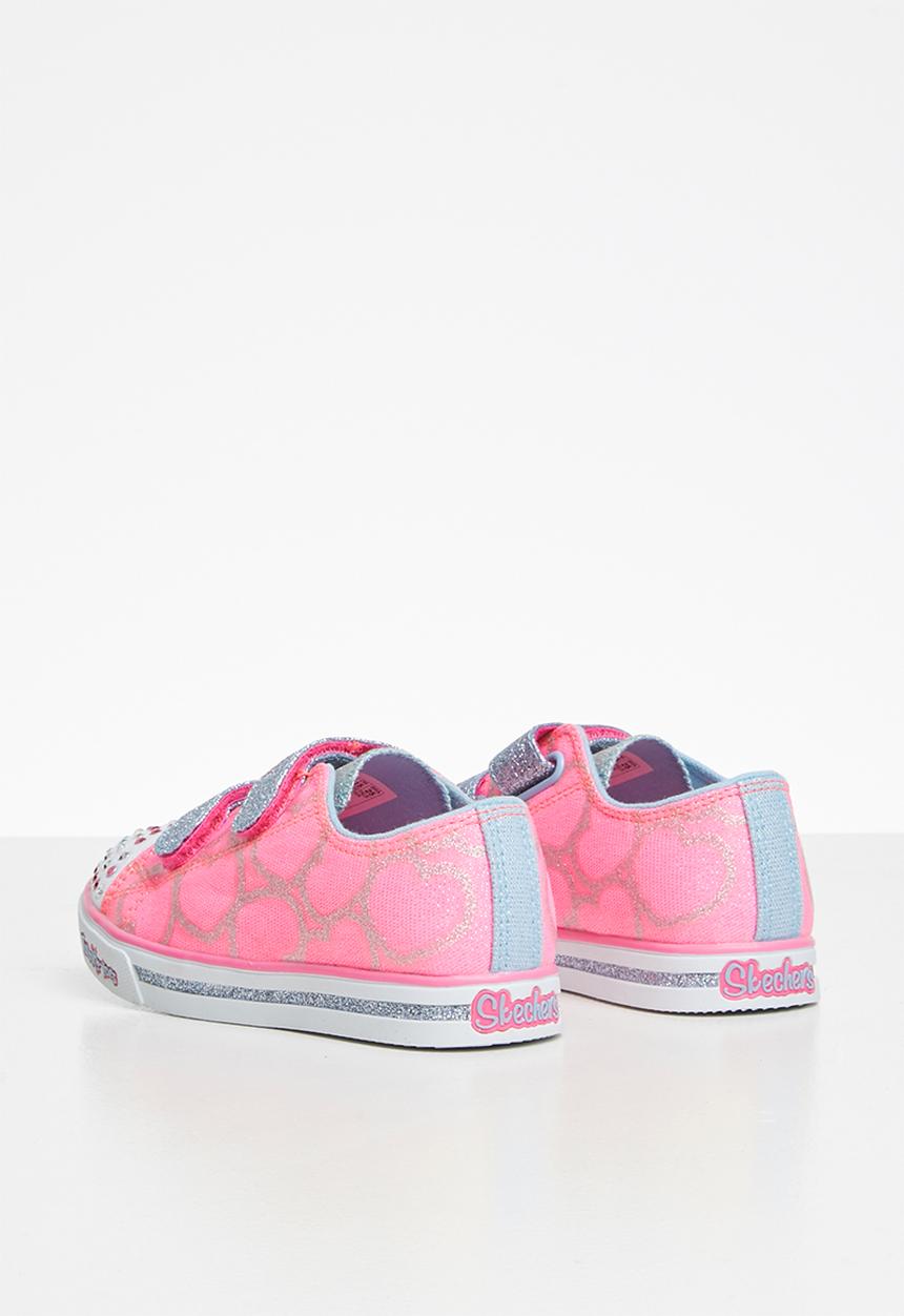 Skechers - Sparkle glitz light up - pink & blue