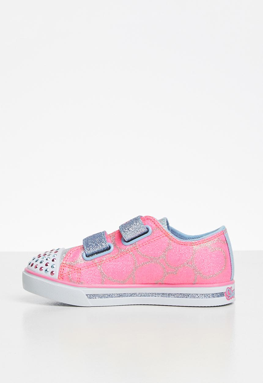 Skechers - Sparkle glitz light up - pink & blue