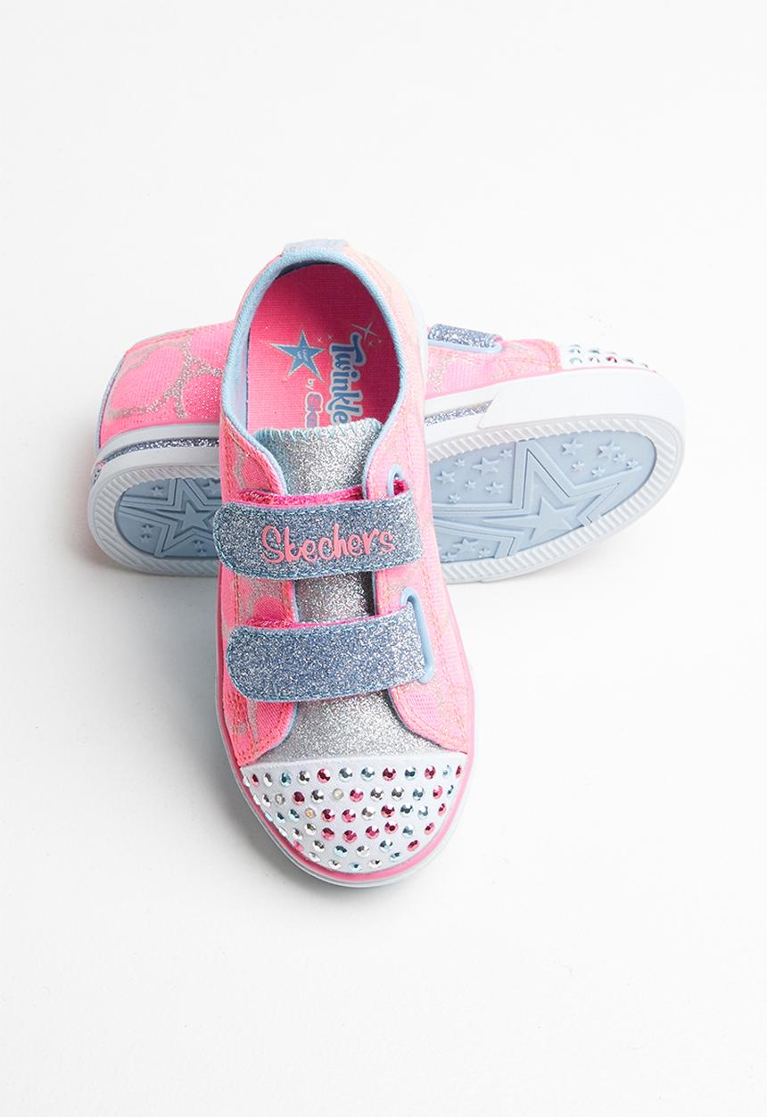 Skechers - Sparkle glitz light up - pink & blue