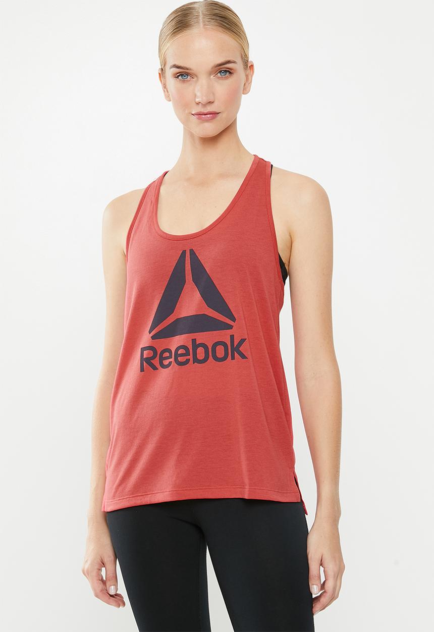 Reebok - Wor supremium logo tank top - red
