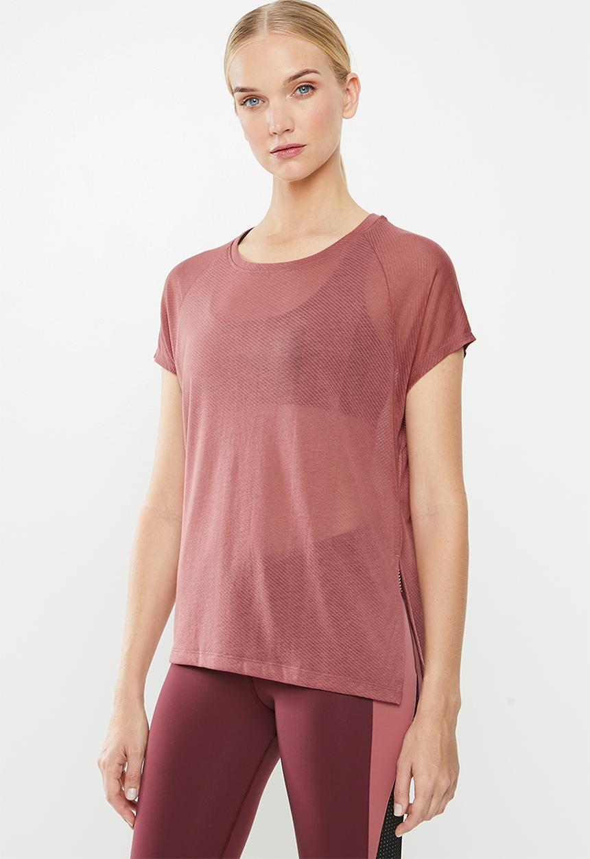 Reebok - One series burn out tee - pink