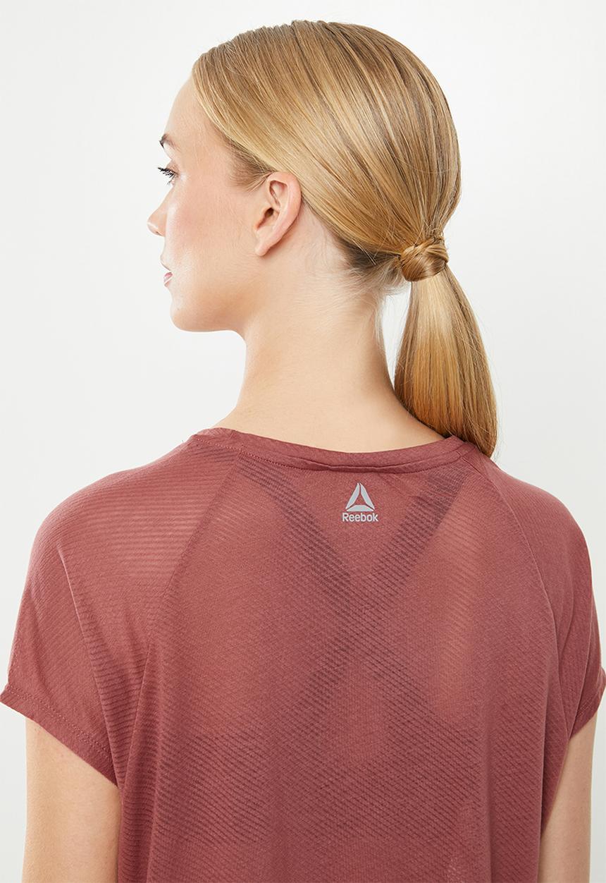 Reebok - One series burn out tee - pink