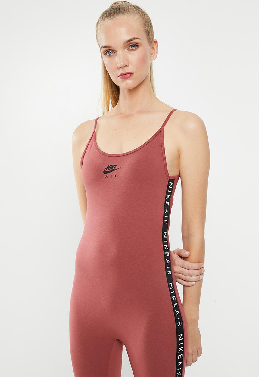 Nike - Womens Nike Air long bodysuit - burgundy