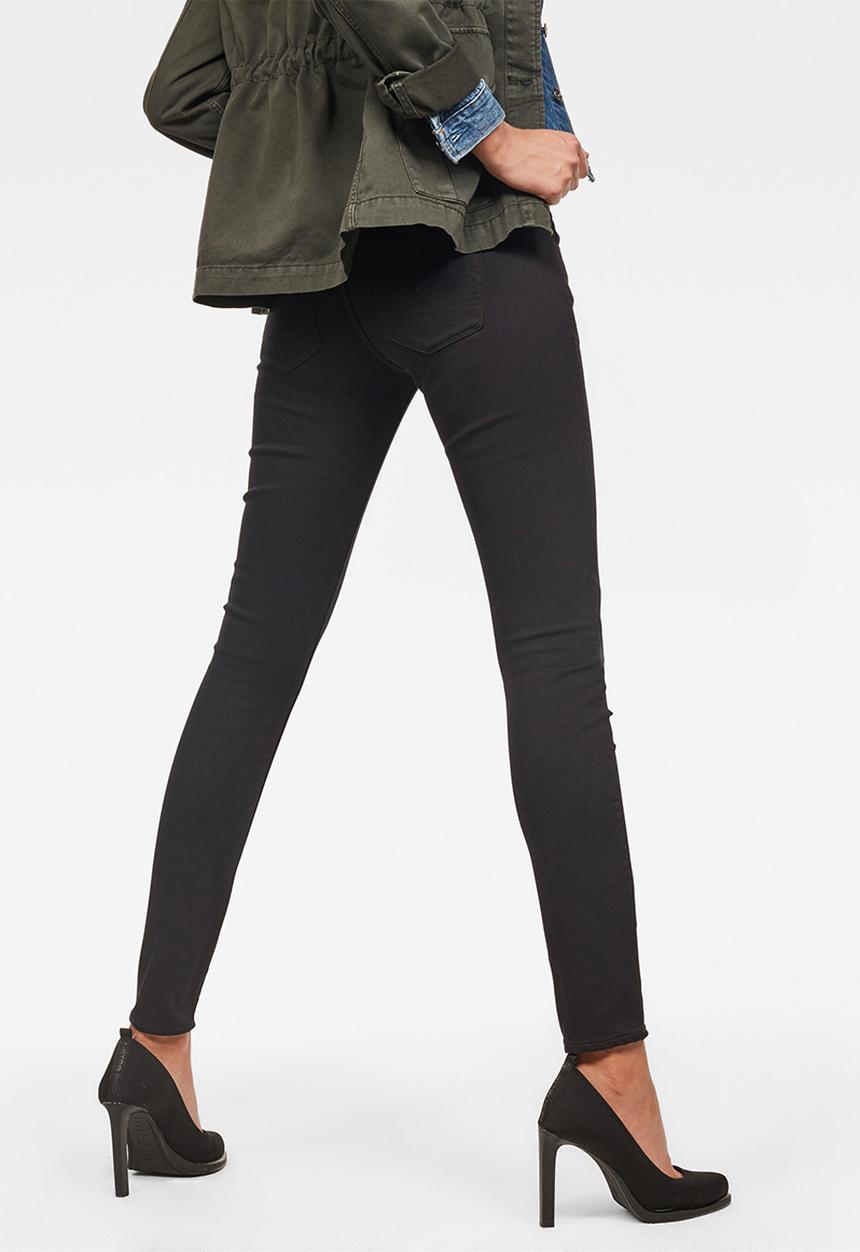 G-STAR - 3301 deconst low skinny jean - black