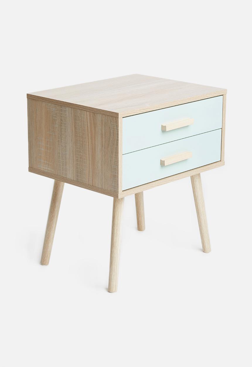 Sixth Floor - Alva pedestal - blue & natural