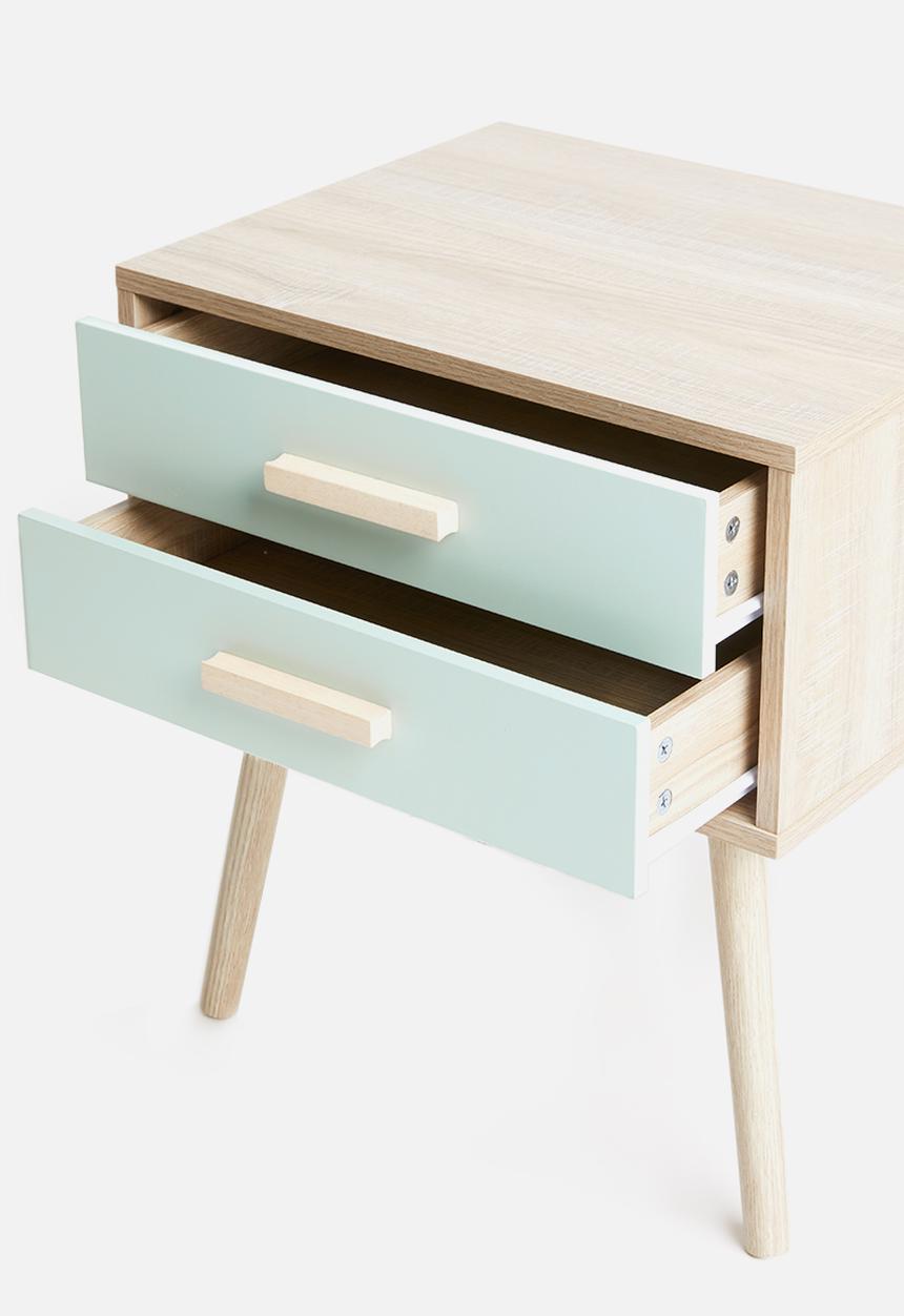 Sixth Floor - Alva pedestal - blue & natural