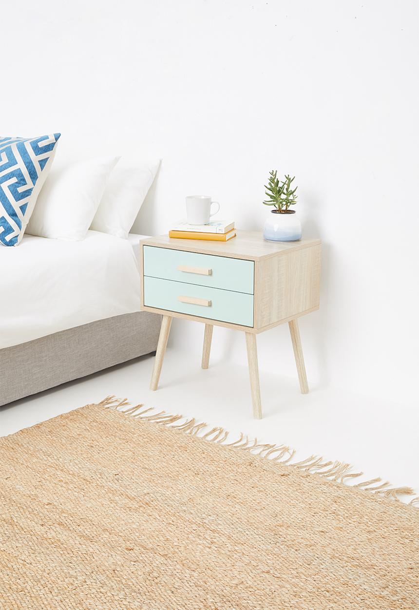 Sixth Floor - Alva pedestal - blue & natural