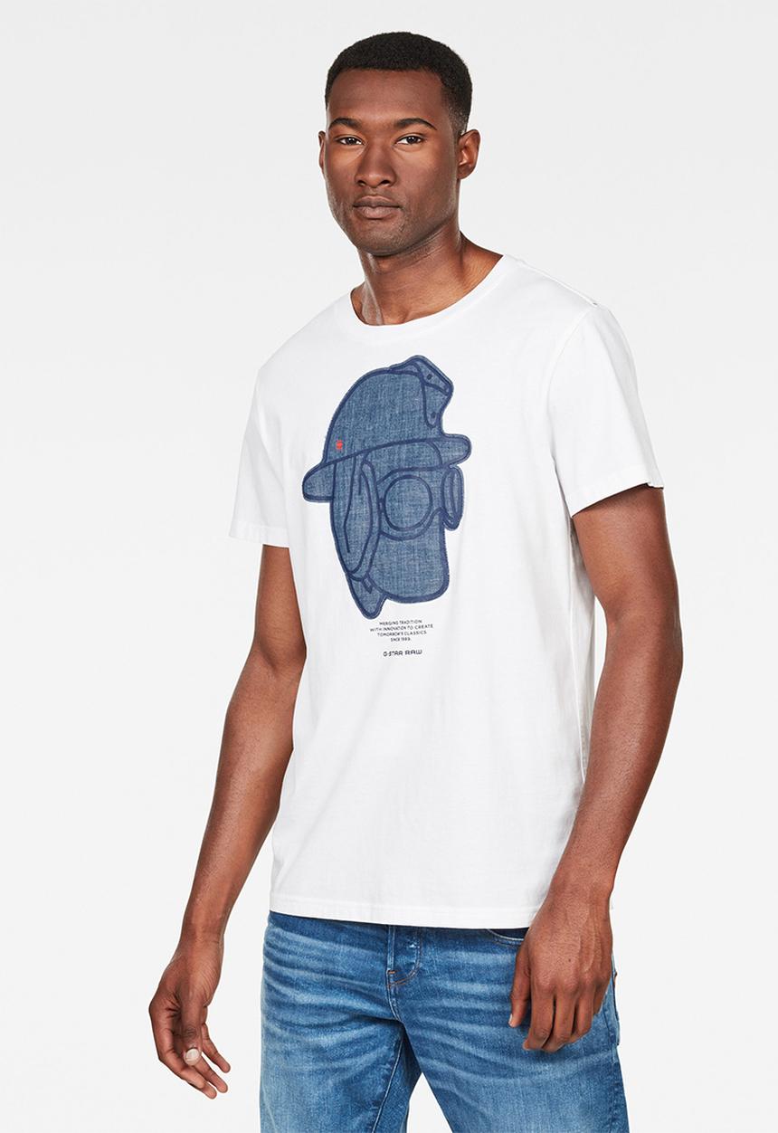 G-STAR - Graphic short sleeve tee - white