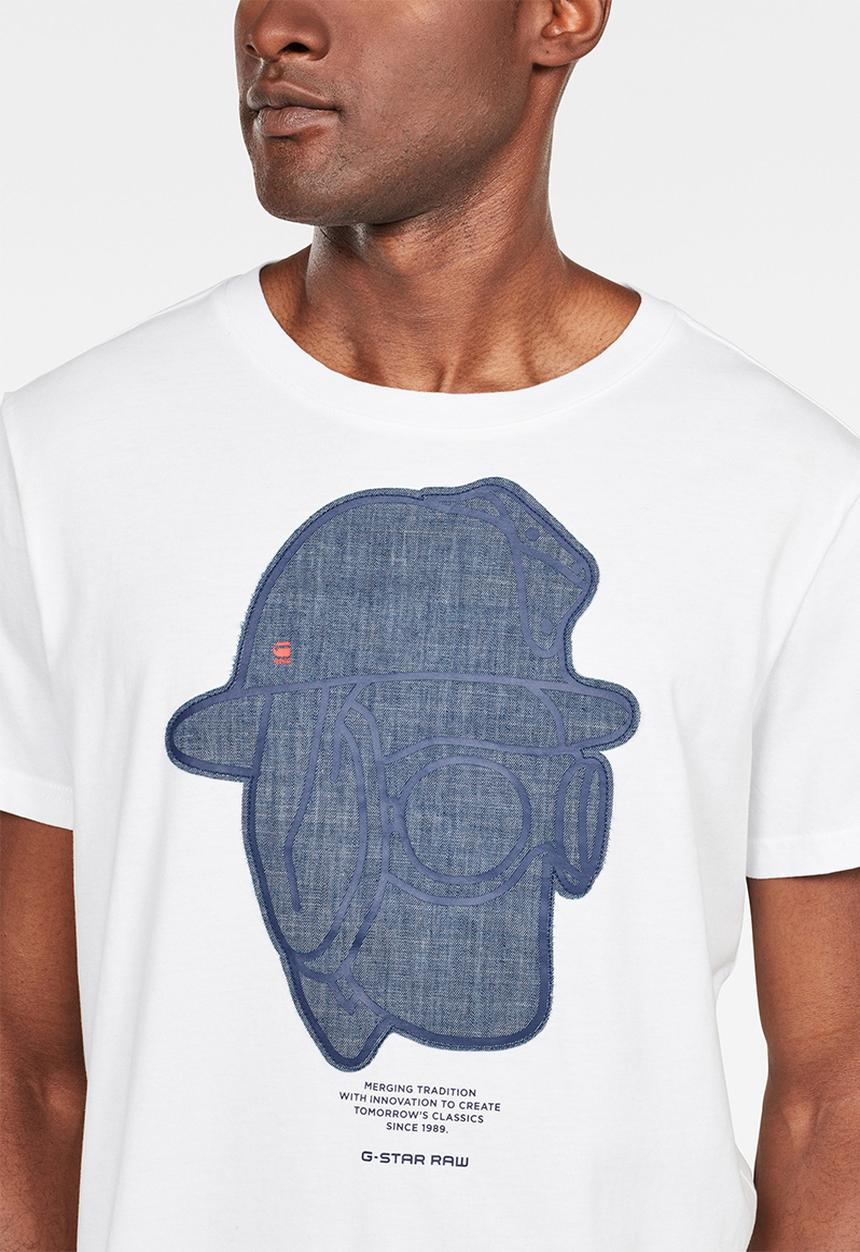 G-STAR - Graphic short sleeve tee - white