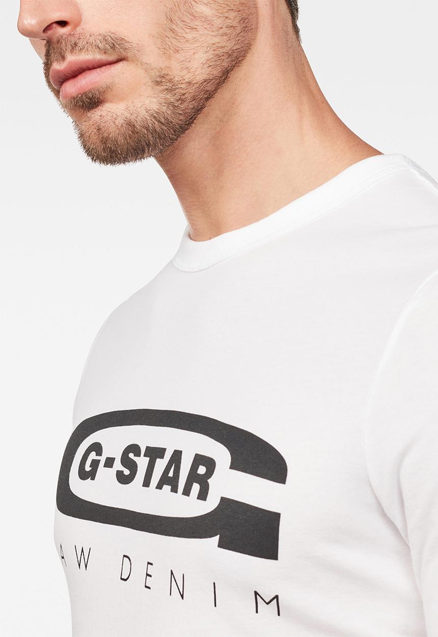 G-STAR - Graphic 4 r short sleeve tee - white